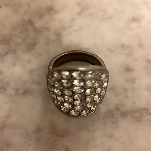 Silver studded ring